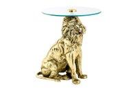 Table dappoint ronde Ø 45 cm travail manuel lion...