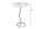 Table dappoint verre dur métal en cuivre 45x45 cm fait main