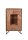 Vitrine bois verre métal hauteur 150 cm Nature Noir Moderne