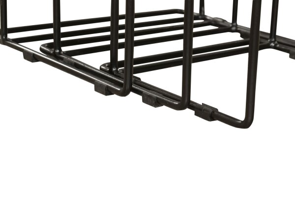 Table dappoint en bois de manguier Acier Set de 3 carrés SEATON