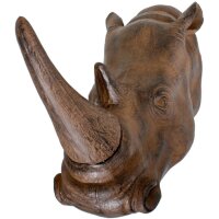 Sculpture murale Tête de rhinocéros...