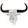 Crâne de bison artificiel Noir Blanc L : 53,5cm Trophée de chasse