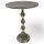 Table dappoint en marbre ronde &Oslash; 40,5 cm H : 56 cm Gris argent&eacute;