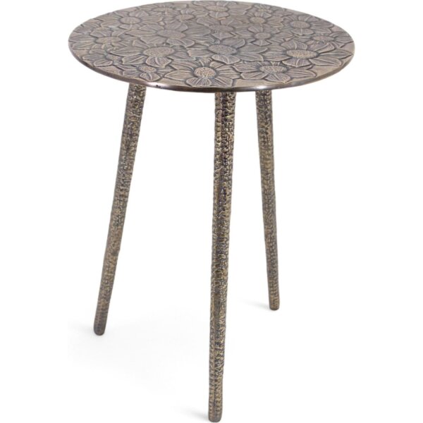 Table dappoint ronde trépied Ø 38 cm H : 52 cm Gris