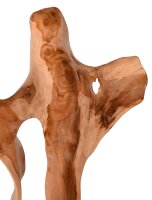 Statue en bois de teck massif, 85 cm de haut, travail...
