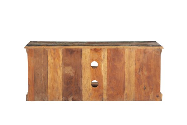 TV Lowboard bois massif 125 cm de long Coloré BAIN