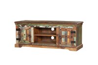 TV Lowboard bois massif 125 cm de long Coloré BAIN