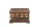 Table coffre bois multicolore L : 70,5 cm carrée avec tiroirs
