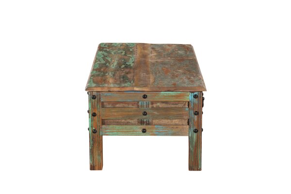 Table basse avec tiroirs 115 cm bois multicolore BLAIR
