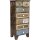 Commode haute 110 cm L : 50 cm Bois color&eacute; MDF d&eacute;coratif