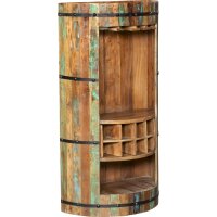 Armoire bar bois 115 cm de haut semi-circulaire pour bar...
