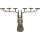 Bougeoir de table 89 cm de long design cerf en argent
