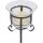 Chandelier noir verre acier petit &Oslash; 17 cm avec sable d&eacute;coratif