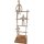 Statue 40 cm de haut en aluminium bois de mangue en argent