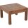 Table basse carrée teck bois brun L : 70 cm