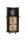 Armoire bar avec roulettes H : 115 cm Acier Bois Noir Naturel