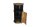 Armoire bar avec roulettes H : 115 cm Acier Bois Noir Naturel