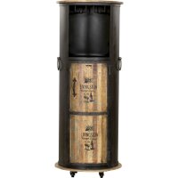 Armoire à vin avec roulettes H : 155 cm Acier...