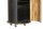 Armoire à vin avec roulettes H : 155 cm Acier Mangoholz Hausbar