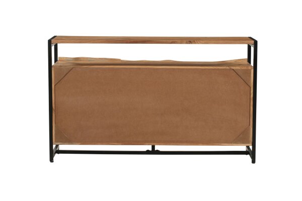 Buffet en bois dacacia fer 145 cm de large Industrial