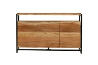 Buffet en bois dacacia fer 145 cm de large Industrial