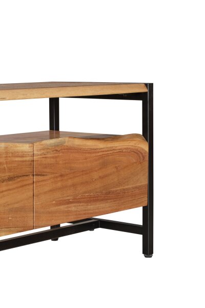TV Lowboard 145 cm avec tiroirs bois fer industriel
