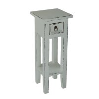 Table de téléphone en acajou avec tiroir L...