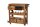 Armoire bar avec roulettes bois de mangue acier L : 100 cm Industrial