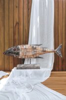 Décoration murale en bois poisson 100 cm de long...
