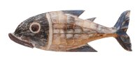 D&eacute;coration murale maritime poisson bois 50 cm de...