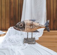 Décoration murale maritime poisson bois 50 cm de...