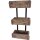 &Eacute;tag&egrave;re murale en bois Fer rustique H : 59 cm L : 32 cm Marron Noir
