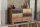 Commode en bois largeur 135 cm gris naturel noir SILAS