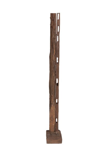 Statue en teck bois artisanale H : 132 cm décorative