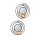 Bougeoir mural Noir Lot de 2 L : 21 cm Verre Acier