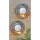 Bougeoir mural Noir Lot de 2 L : 21 cm Verre Acier