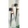 Porte-bougies mural Rustikal Set de 2 Acier Verre Noir H : 43,5cm