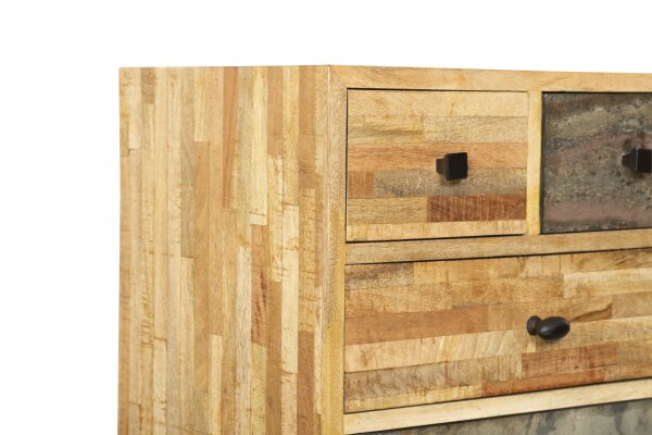 Commode bois acier H : 112 cm Moderne décoratif