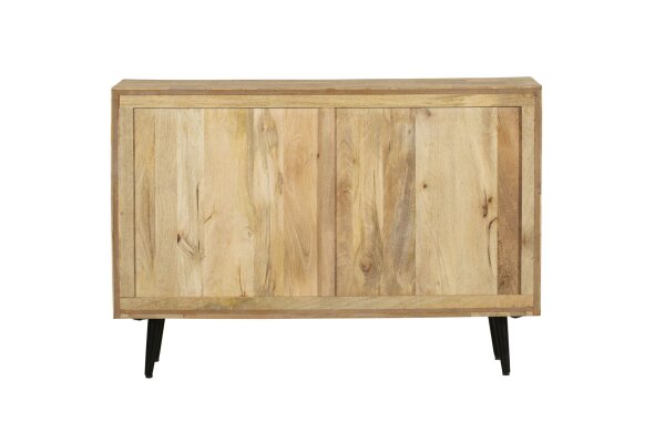 Sideboard bois acier L : 117 cm avec tiroirs portes