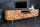 Buffet TV massif 160 cm de large en bois de Sheesham décoratif