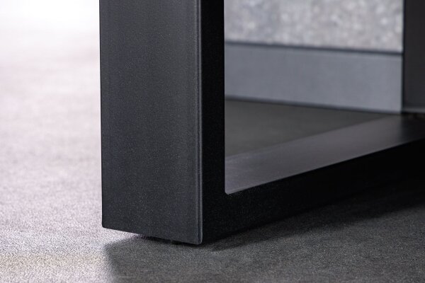 Buffet bois teck mangue fer largeur 150 cm piètement traîneau