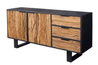Buffet bois teck mangue fer largeur 150 cm...