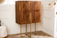 Highboard bois métal 80 x 125 cm Art Déco...