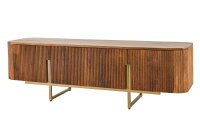 TV Lowboard 160 cm bois métal design art déco