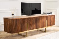 TV Lowboard 160 cm bois métal design art déco