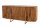 Buffet bois métal 160 x 75 cm Art déco design à lamelles
