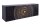 Buffet suspendu noir or 177 cm ornementation artisanale bois