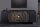 Buffet suspendu noir or 177 cm ornementation artisanale bois
