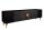 TV Board 180 cm de large Noir Or Travail manuel Bois Métal