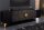TV Board 180 cm de large Noir Or Travail manuel Bois Métal